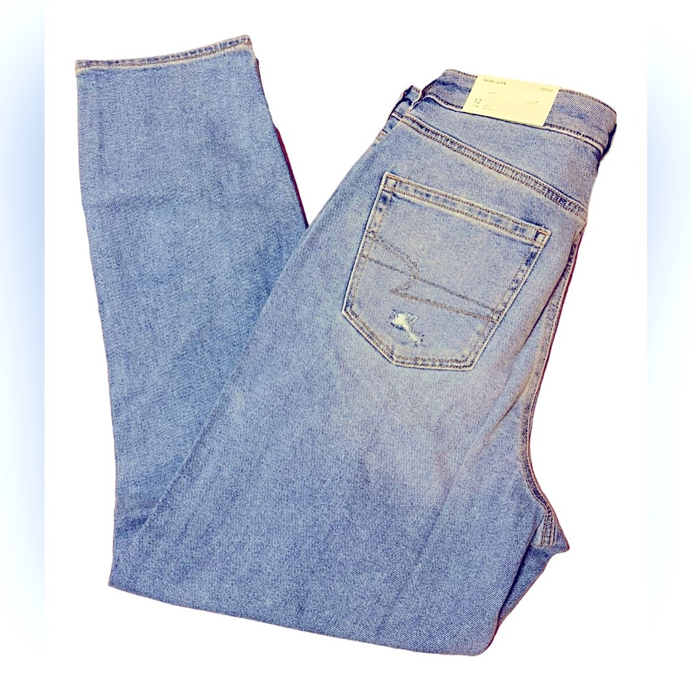 NWT American Eagle Mom Jean Size 12 Long